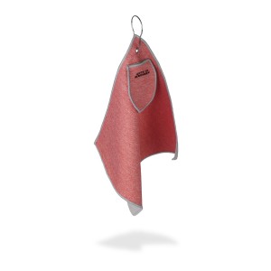 rPET golf towel Idris, red (Towels)