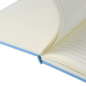 rPET notebook (A5) Eamon, light blue (Notebooks)