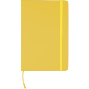 rPET notebook (A5) Eamon, yellow (Notebooks)