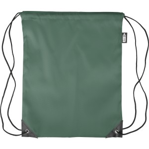 rPET polyester (210D) drawstring backpack Calix, green (Backpacks)