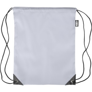 rPET polyester (210D) drawstring backpack Calix, grey (Backpacks)