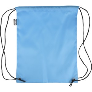 rPET polyester (210D) drawstring backpack Calix, light blue (Backpacks)