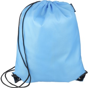 rPET polyester (210D) drawstring backpack Calix, light blue (Backpacks)