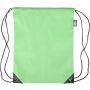 rPET polyester (210D) drawstring backpack Calix, light green