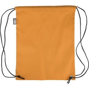 rPET polyester (210D) drawstring backpack Calix, orange (Backpacks)
