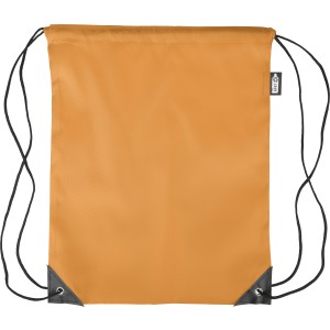 rPET polyester (210D) drawstring backpack Calix, orange (Backpacks)