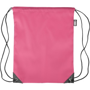 rPET polyester (210D) drawstring backpack Calix, pink (Backpacks)