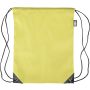 rPET polyester (210D) drawstring backpack Calix, yellow