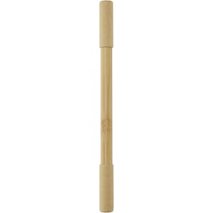 Samambu bamboo duo pen, Natural (Wooden, bamboo, carton pen)