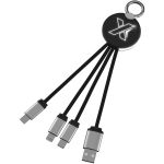 SCX.design C16 ring light-up cable, Solid black, White (2PX00290)