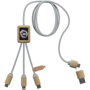 SCX.design C49 5-in-1 charging cable, Light brown (Eletronics cables, adapters)
