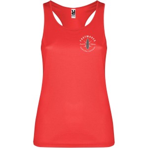 Shura women's sports vest, Red (T-shirt, mixed fiber, synthetic)