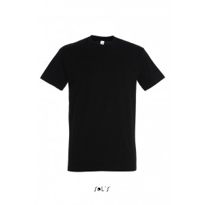 SOL'S <I>IMPERIAL</I> - MEN'S ROUND COLLAR T-SHIRT, Deep Black (T-shirt, 90-100% cotton)