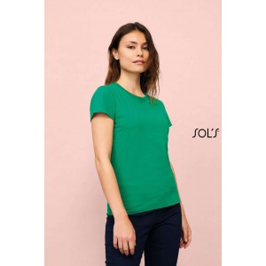 SOL'S <I>IMPERIAL</I> WOMEN - ROUND COLLAR T-SHIRT, Burgundy (T-shirt, 90-100% cotton)