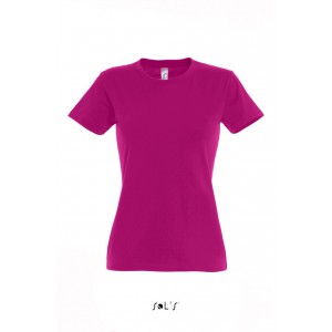 SOL'S <I>IMPERIAL</I> WOMEN - ROUND COLLAR T-SHIRT, Fuchsia (T-shirt, 90-100% cotton)