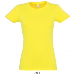SOL'S <I>IMPERIAL</I> WOMEN - ROUND COLLAR T-SHIRT, Lemon (T-shirt, 90-100% cotton)