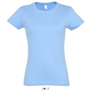 SOL'S <I>IMPERIAL</I> WOMEN - ROUND COLLAR T-SHIRT, Sky Blue (T-shirt, 90-100% cotton)