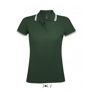 SOL'S PASADENA WOMEN - POLO SHIRT, Forest Green/White (Polo shirt, 90-100% cotton)