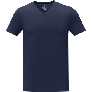 Somoto short sleeve men?s V-neck t-shirt, Navy (T-shirt, 90-100% cotton)