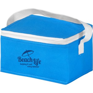 Spectrum 6-can non-woven cooler bag, Aqua (Cooler bags)