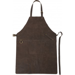 Split leather apron Nori, brown (Apron)