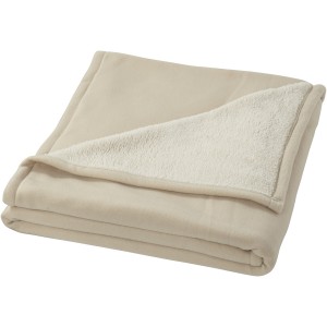 Springwood soft fleece and sherpa plaid blanket, Off-White (Blanket)