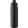 Stainless steel double walled bottle (800 ml) Zinnia, black