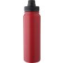 Stainless steel double walled bottle (800 ml) Zinnia, red