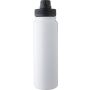 Stainless steel double walled bottle (800 ml) Zinnia, white