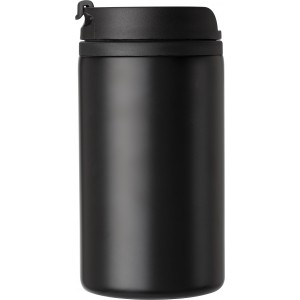 Stainless steel double walled cup Gisela, black (Glasses)