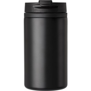 Stainless steel double walled cup Gisela, black (Glasses)