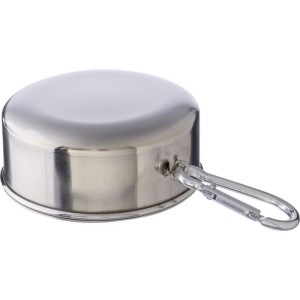 Stainless steel foldable cup Annette, silver (Glasses)