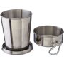Stainless steel foldable cup Annette, silver