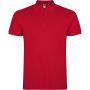 Star short sleeve kids polo, Red