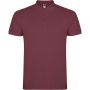 Star short sleeve men's polo, Berry Red