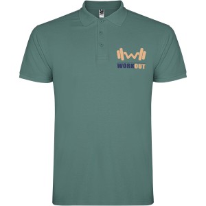 Star short sleeve men's polo, Calm Blue (Polo short, mixed fiber, synthetic)
