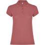 Star short sleeve women's polo, Chrysanthemum Red