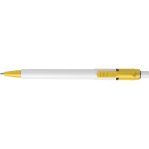 Stilolinea Baron ABS ballpoint pen, yellow (Plastic pen)