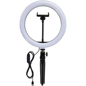 Studio ring light with phone holder and tripod, Solid black (Other electronics)