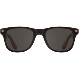 Sun Ray sunglasses with two coloured tones, Red, solid black (Sunglasses)