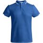 Tamil short sleeve kids sports polo, Royal blue, White