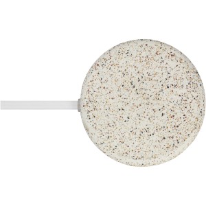 Terrazzo 10W wireless bamboo charging pad, Natural (Powerbanks)