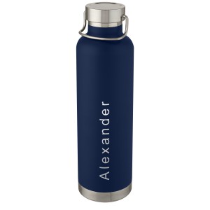 Thor 1 L copper vacuum insulated sport bottle, Dark blue (Thermos)