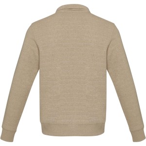 Tin unisex Aware(tm) recycled quarter zip sweater, Oatmeal (Pullovers)