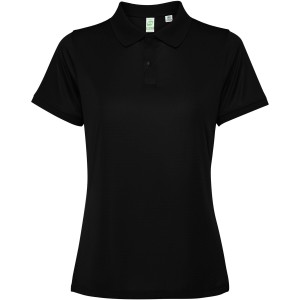 Tormo short sleeve women's polo, Solid black