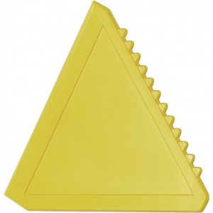 Triangular plastic ice scraper, yellow (Car accesories)