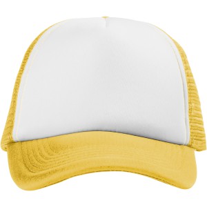 Trucker 5 panel cap, Yellow,White (Hats)