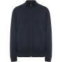 Ulan unisex full zip sweater, Navy Blue