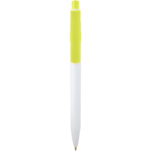 Unica recycled plastic ballpoint pen (black ink), Lime green (Plastic pen)