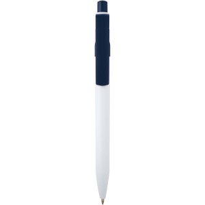 Unica recycled plastic ballpoint pen (black ink), Navy (Plastic pen)